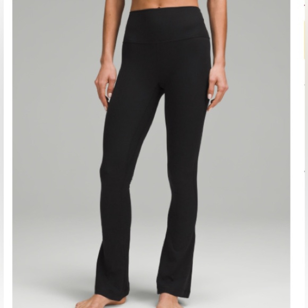 Lulu Lemon Align High-Rise Ribbed Mini-Flare Pant Regular